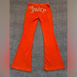 Juicy, size xs, Terry Cloth Rhinestone Flared Pants